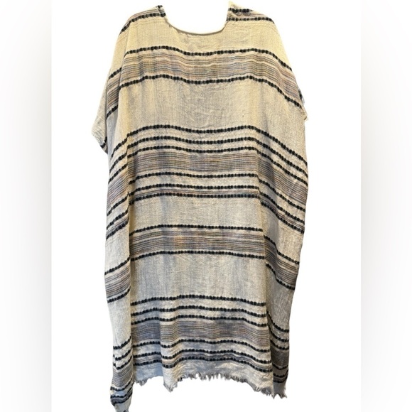 American Eagle AE Long Midi Kimono Cotton Blend Southwestern Fringe Women's O/S - Picture 6 of 12